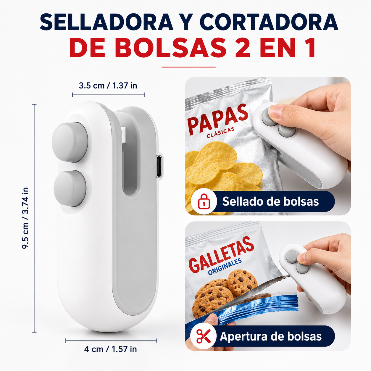 Mini Selladora 2 en 1