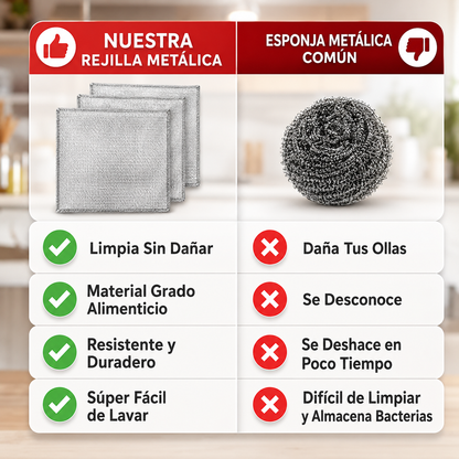 Pack de 20 Rejillas Metalicas - No daña ollas