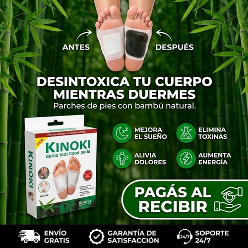 20 Parches Detox Kinoki - Desperta Liviano y Renovado cada Mañana