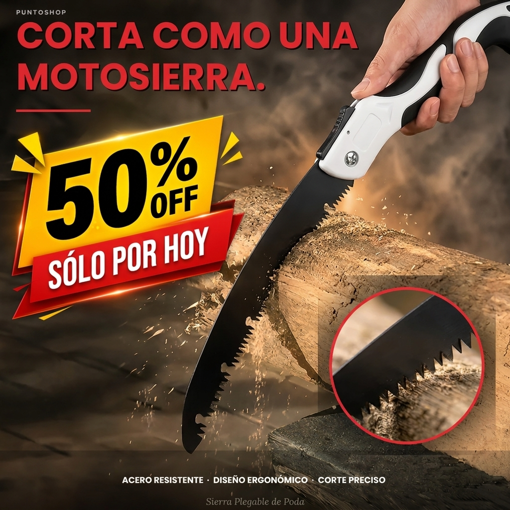 Sierra Plegable de Poda - 50%OFF