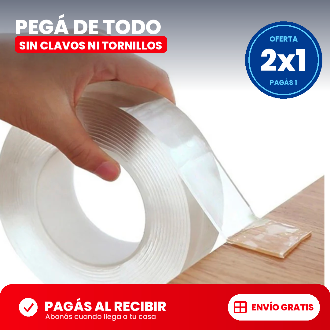 Pack 2x1 -  Cinta doble faz lavable y reutilizable